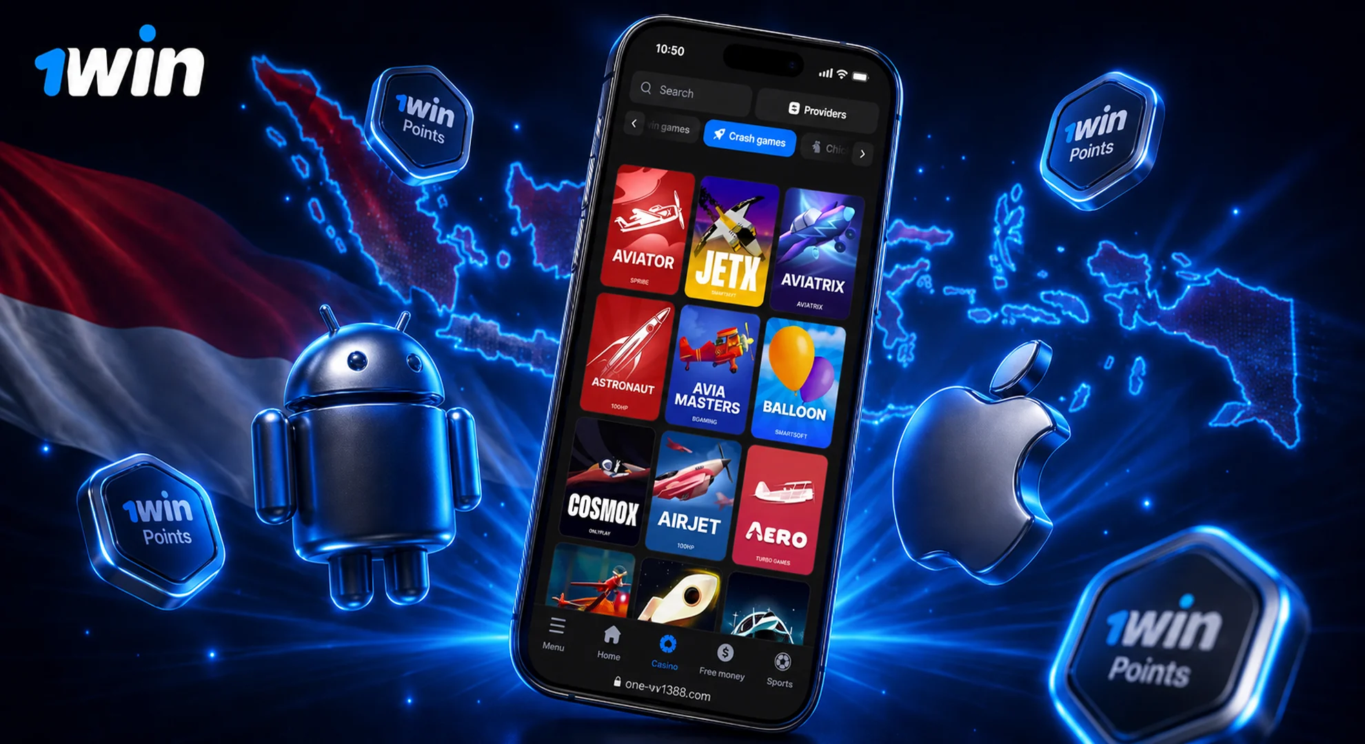 Download official 1win mobile app for online betting and casino